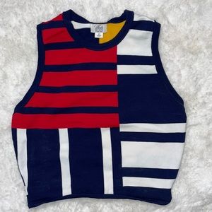 GiGi Hadith X Tommy Hilfiger Colorful Crop Top